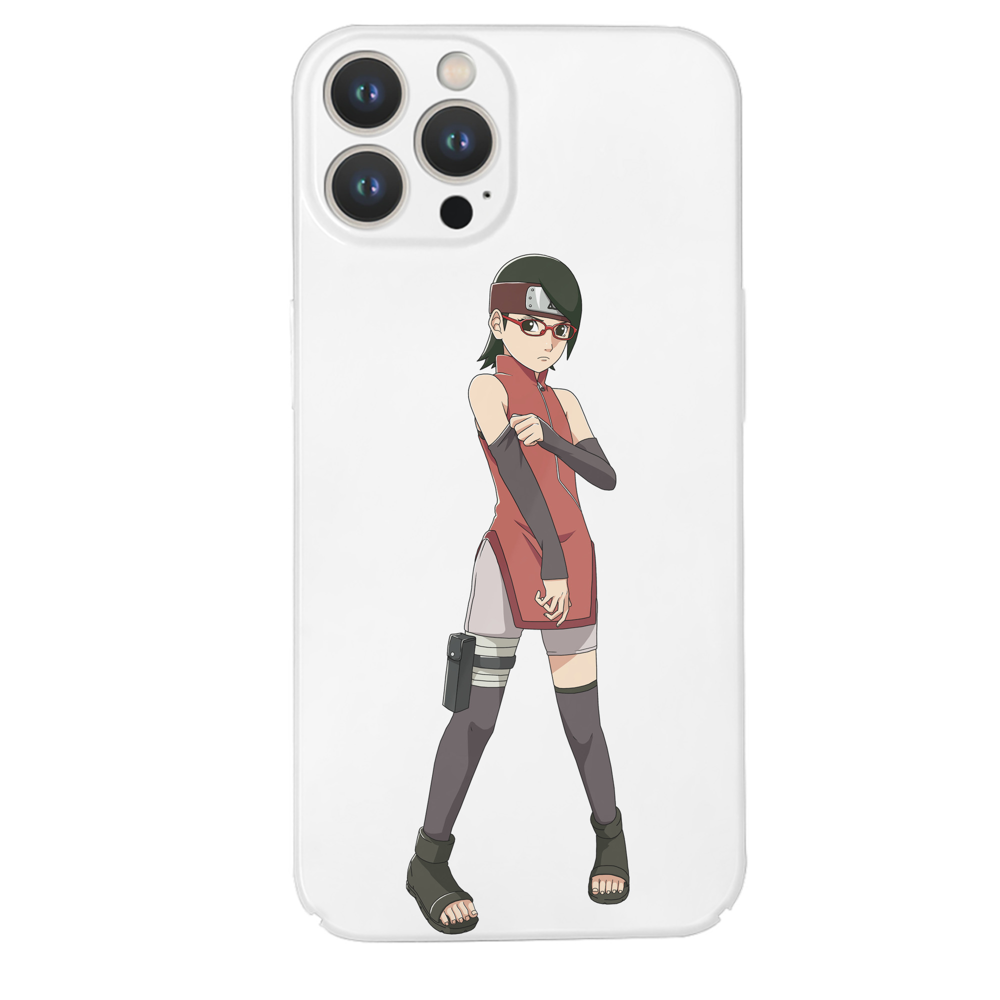 （画像用） NARUTO -ナルト- うちは サラダ Uchiha Sarada 【iPhone 14シリーズ対応】ハードケース